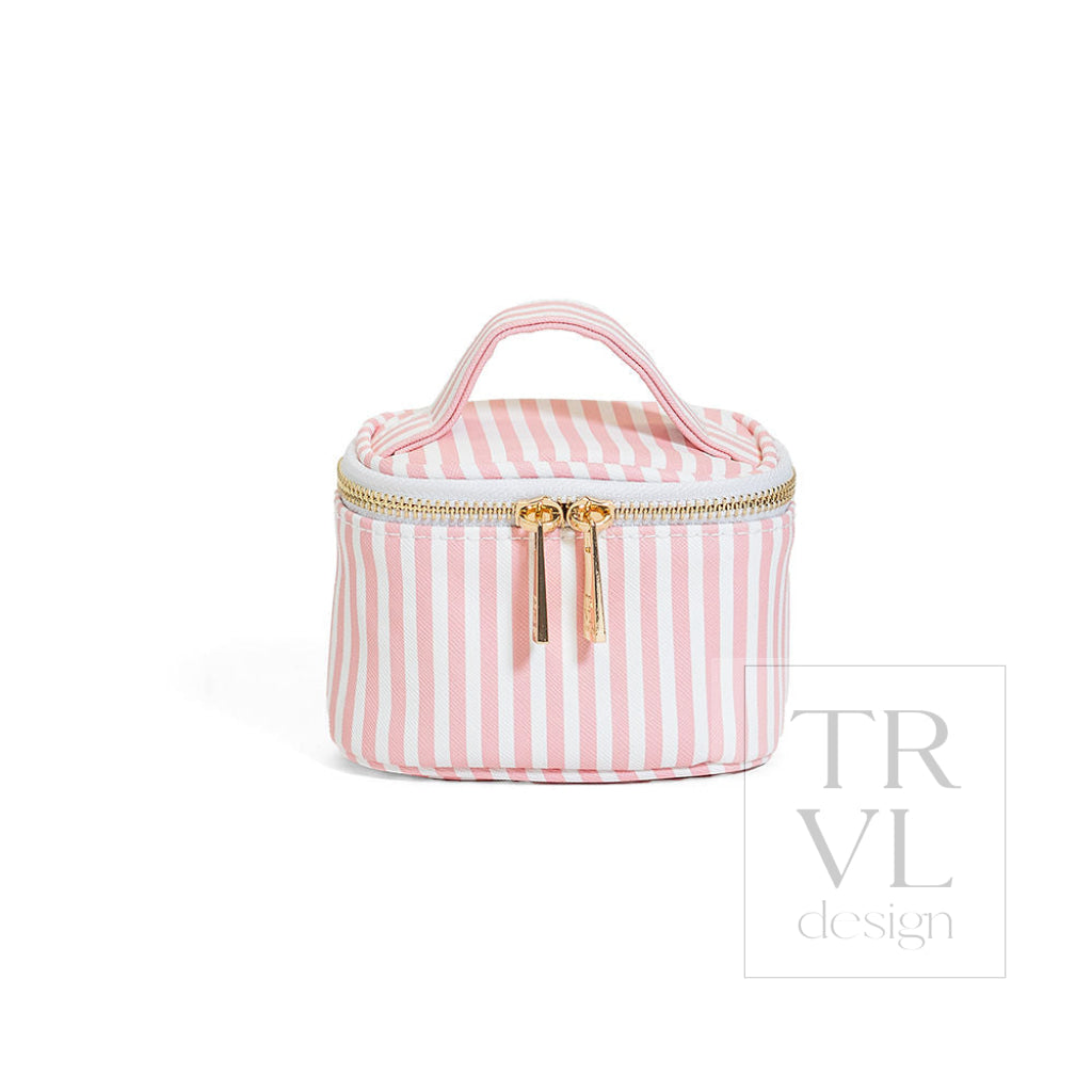 LUXE JEWEL CASE - PIMLICO STRIPE DUSTY ROSE - Jewelry Holders