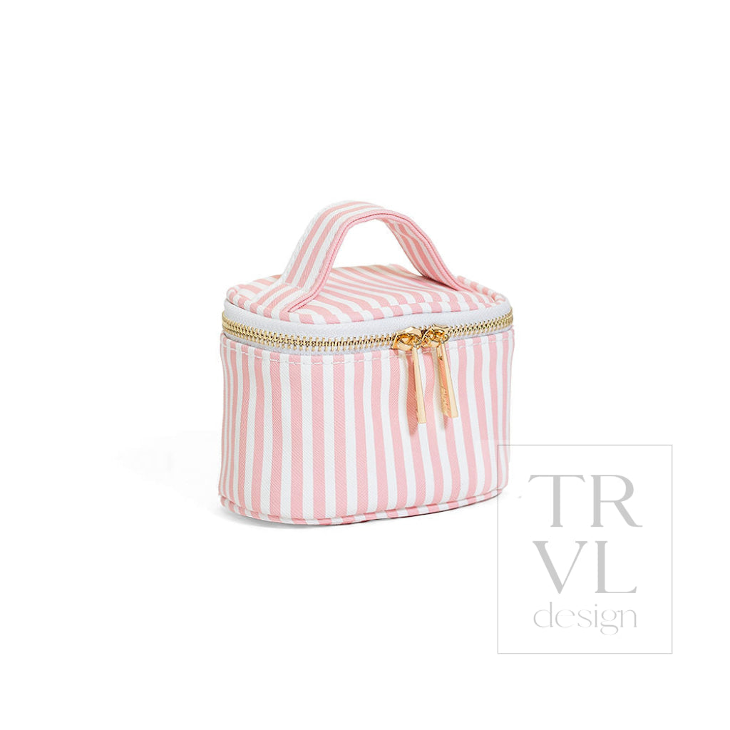 LUXE JEWEL CASE - PIMLICO STRIPE DUSTY ROSE - Jewelry Holders