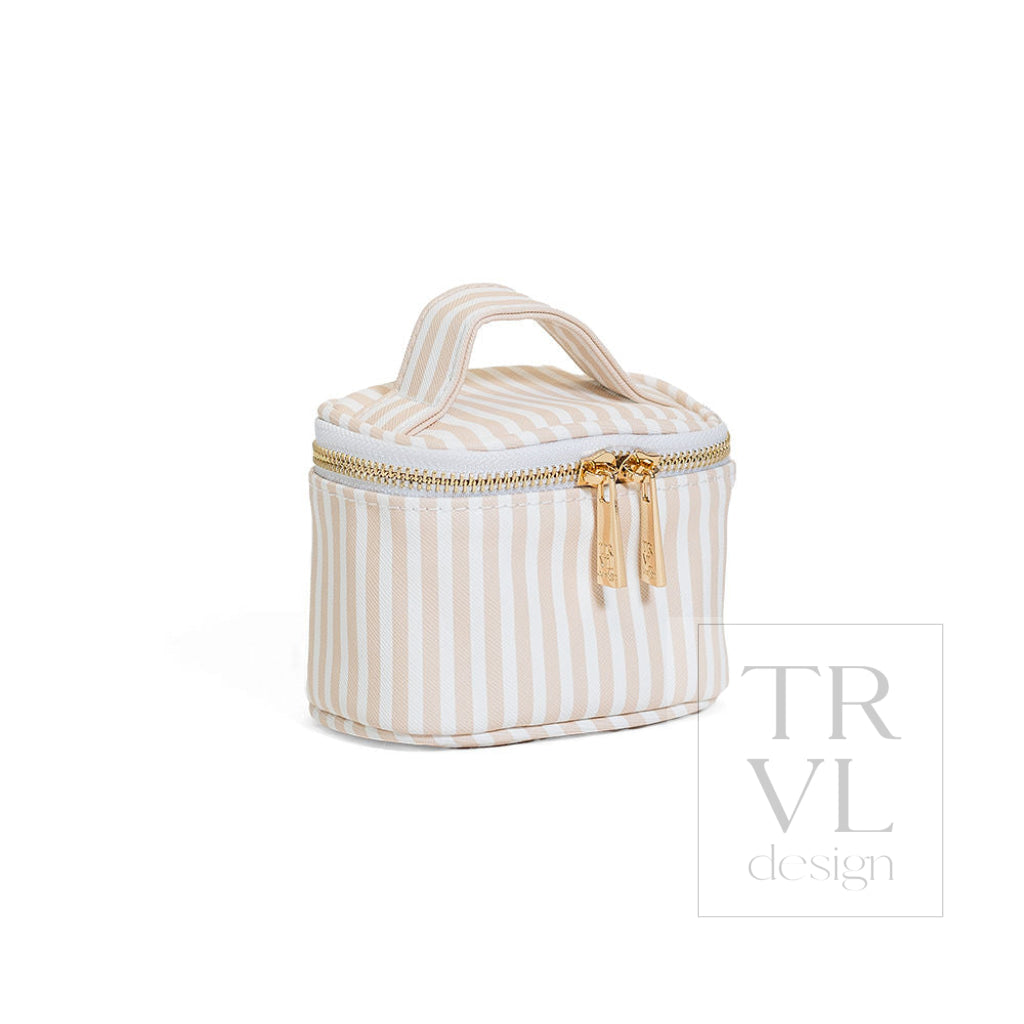 LUXE JEWEL CASE - PIMLICO STRIPE SAND - Jewelry Holders