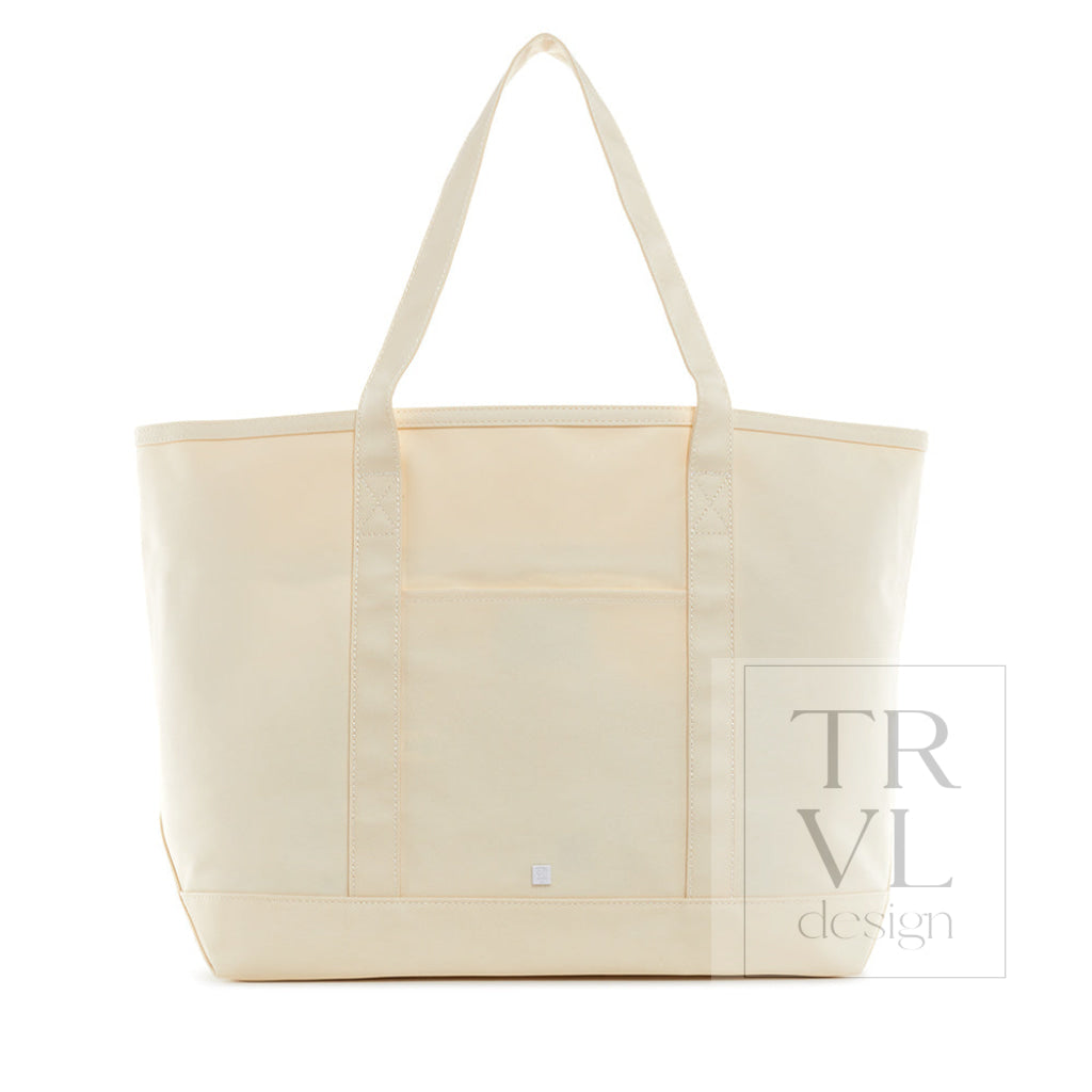Maxi Tote - Coated Canvas Large Natural *Backorder 9/10