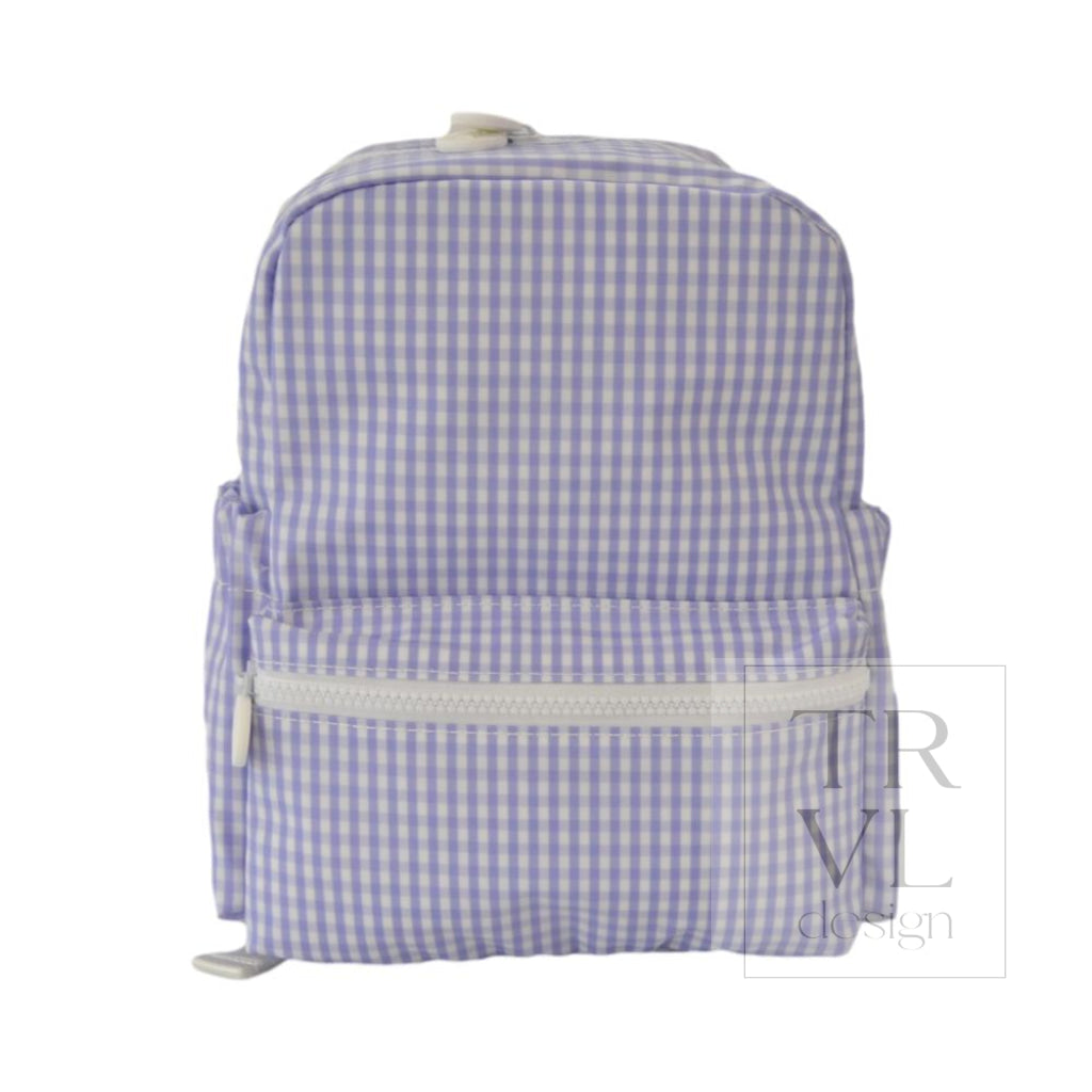 MINI BACKER - GINGHAM LILAC NEW!