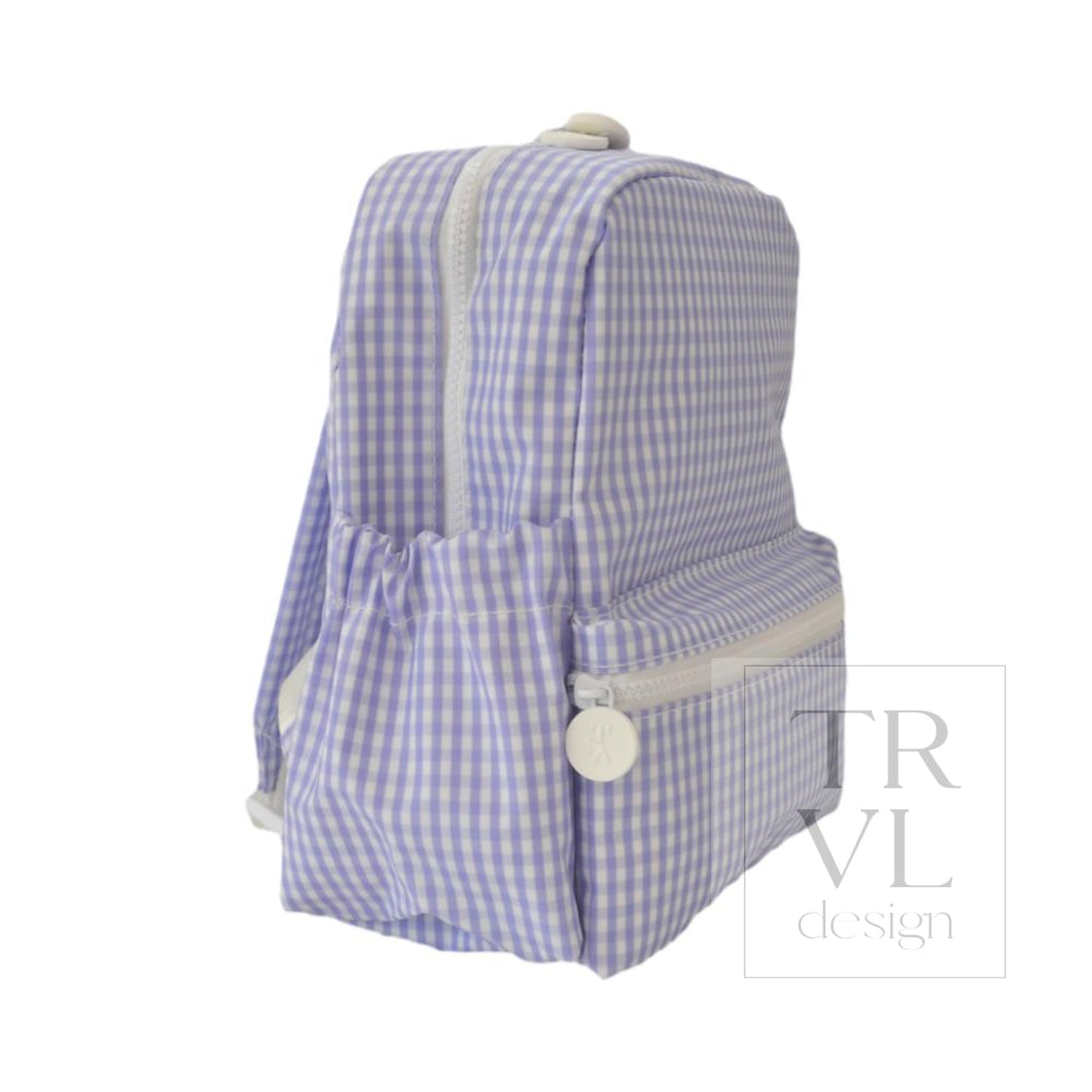 MINI BACKER - GINGHAM LILAC NEW!