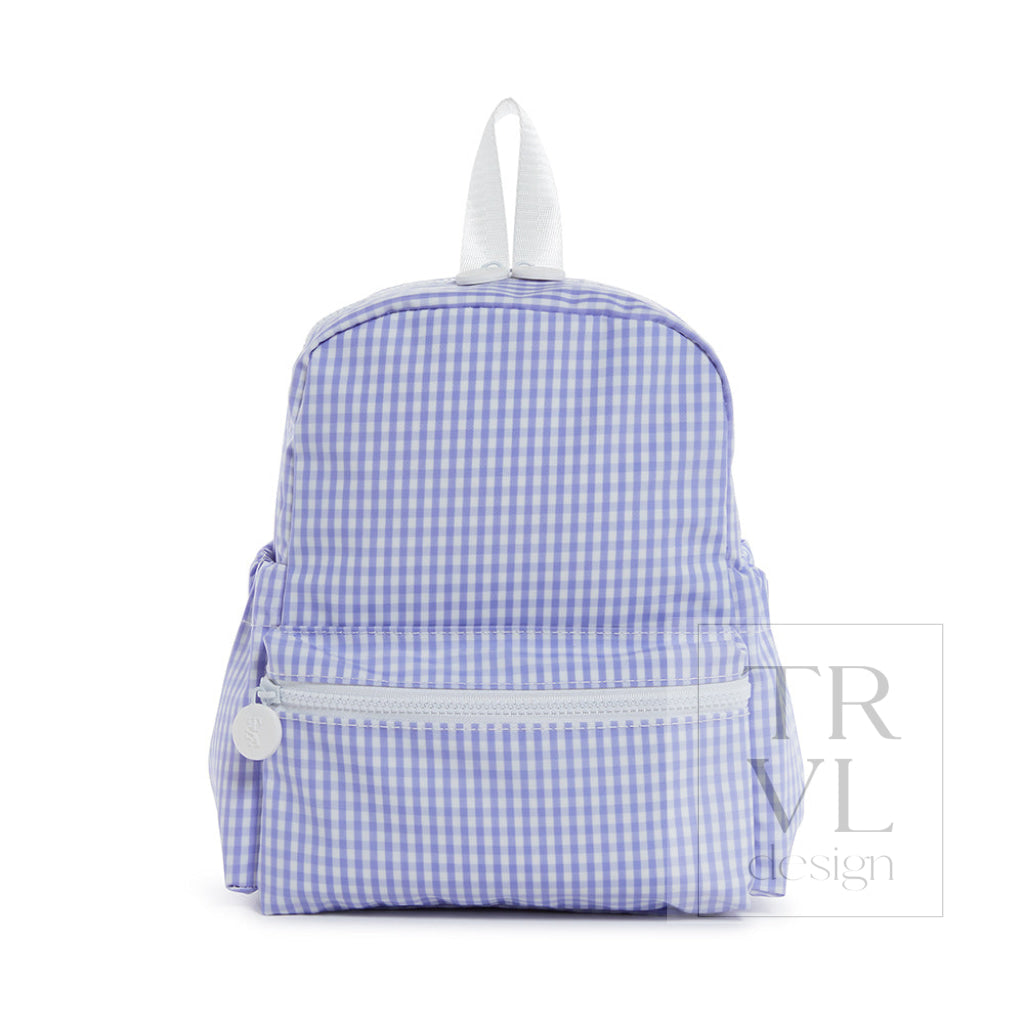 Mini Backer - Gingham Lilac *Trvl Deal