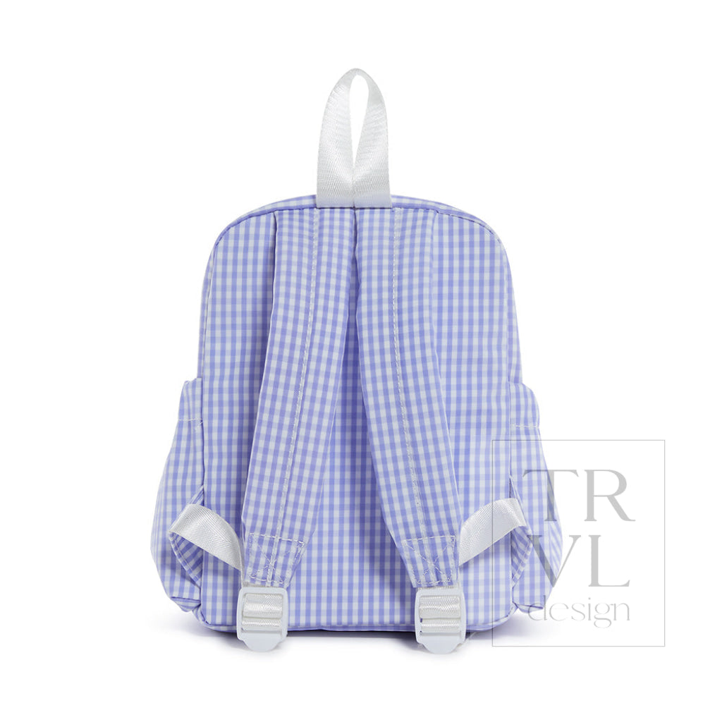 Mini Backer - Gingham Lilac *Trvl Deal