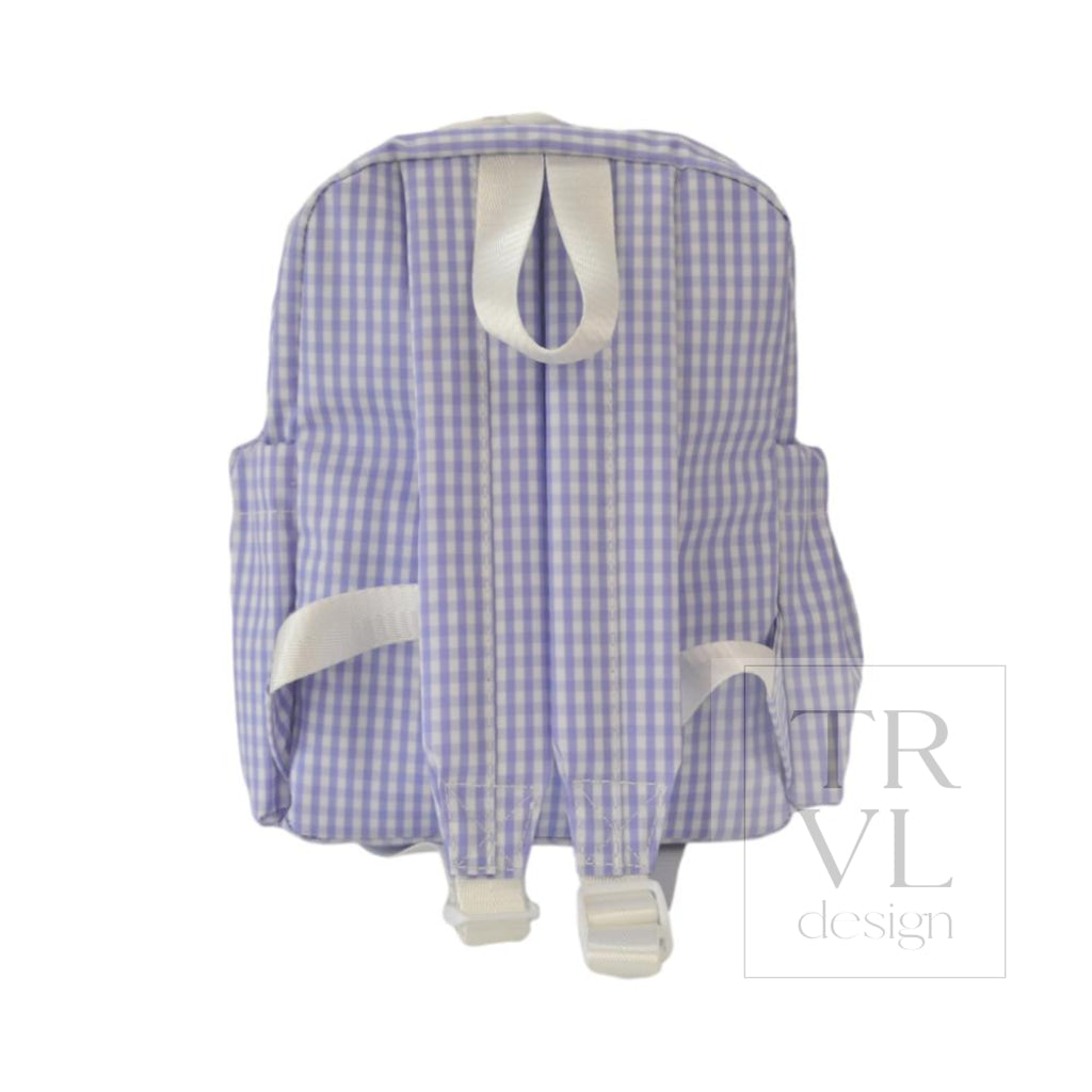 MINI BACKER - GINGHAM LILAC NEW!