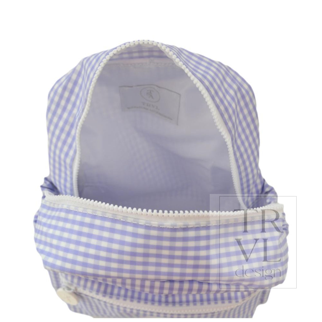 MINI BACKER - GINGHAM LILAC NEW!