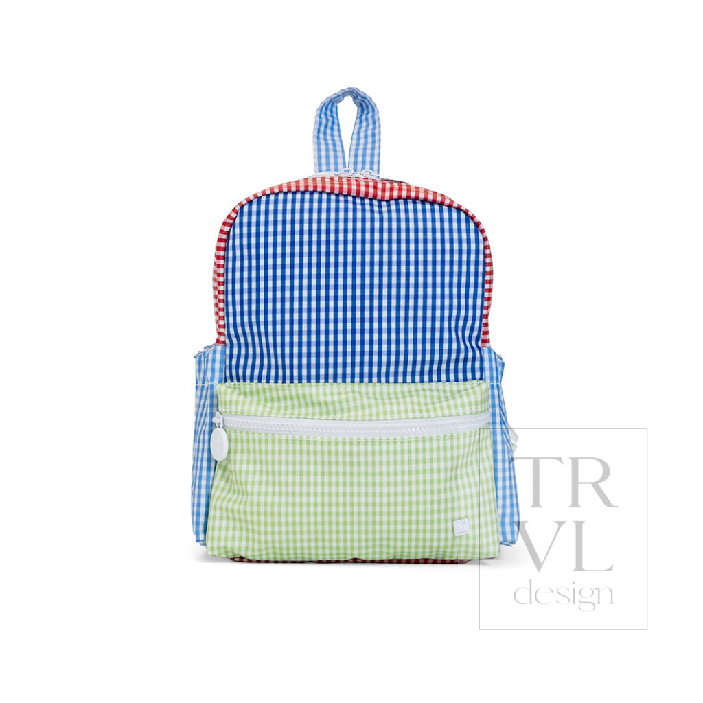 MINI BACKER - PATCH BLUE - Backpacks