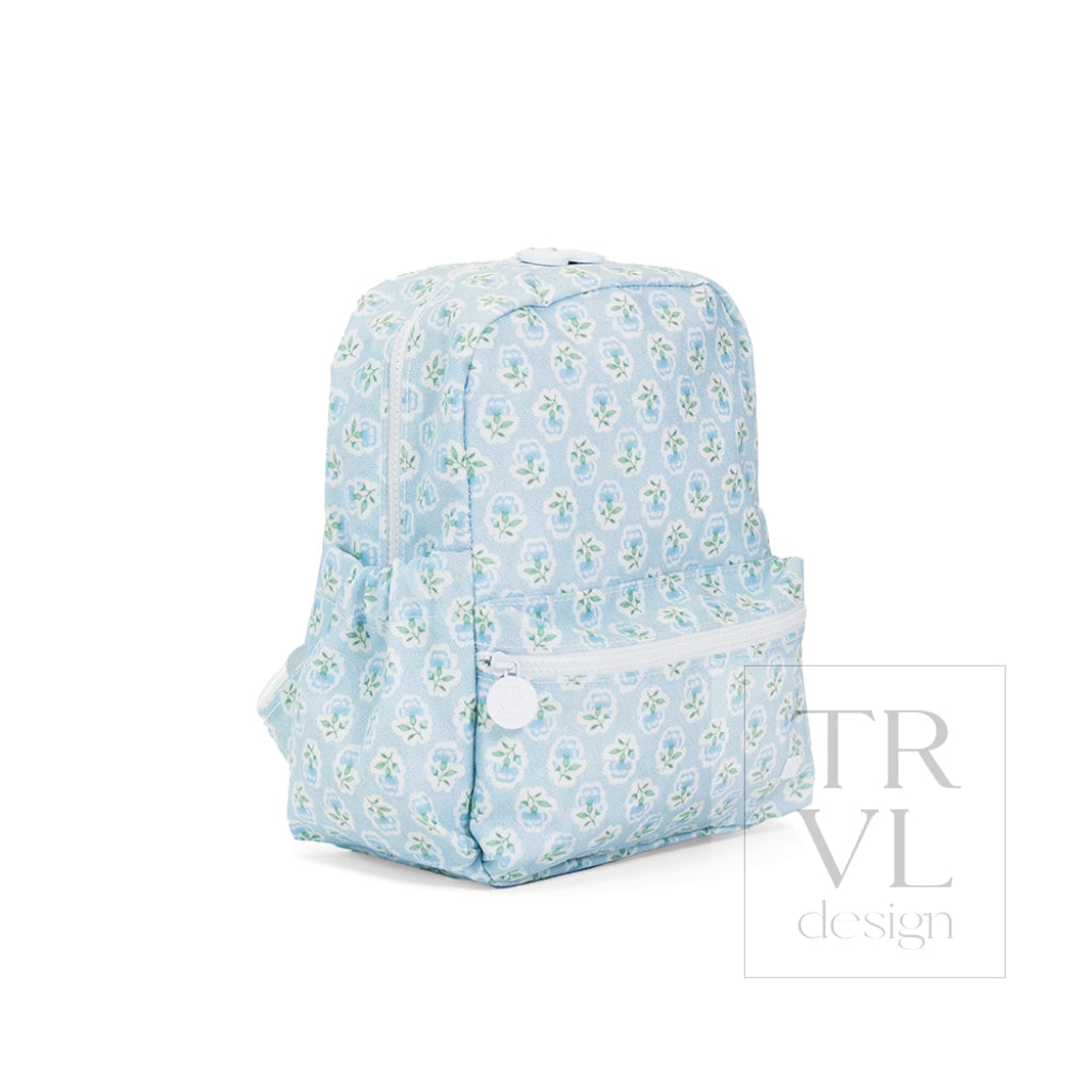 MINI BACKER - PETITE FLEUR BLUE - Backpacks