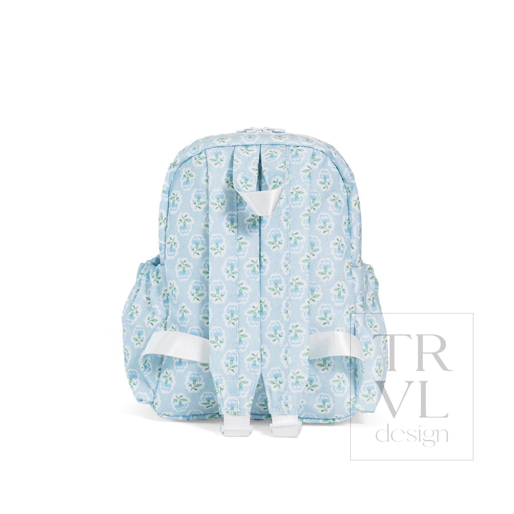 MINI BACKER - PETITE FLEUR BLUE - Backpacks