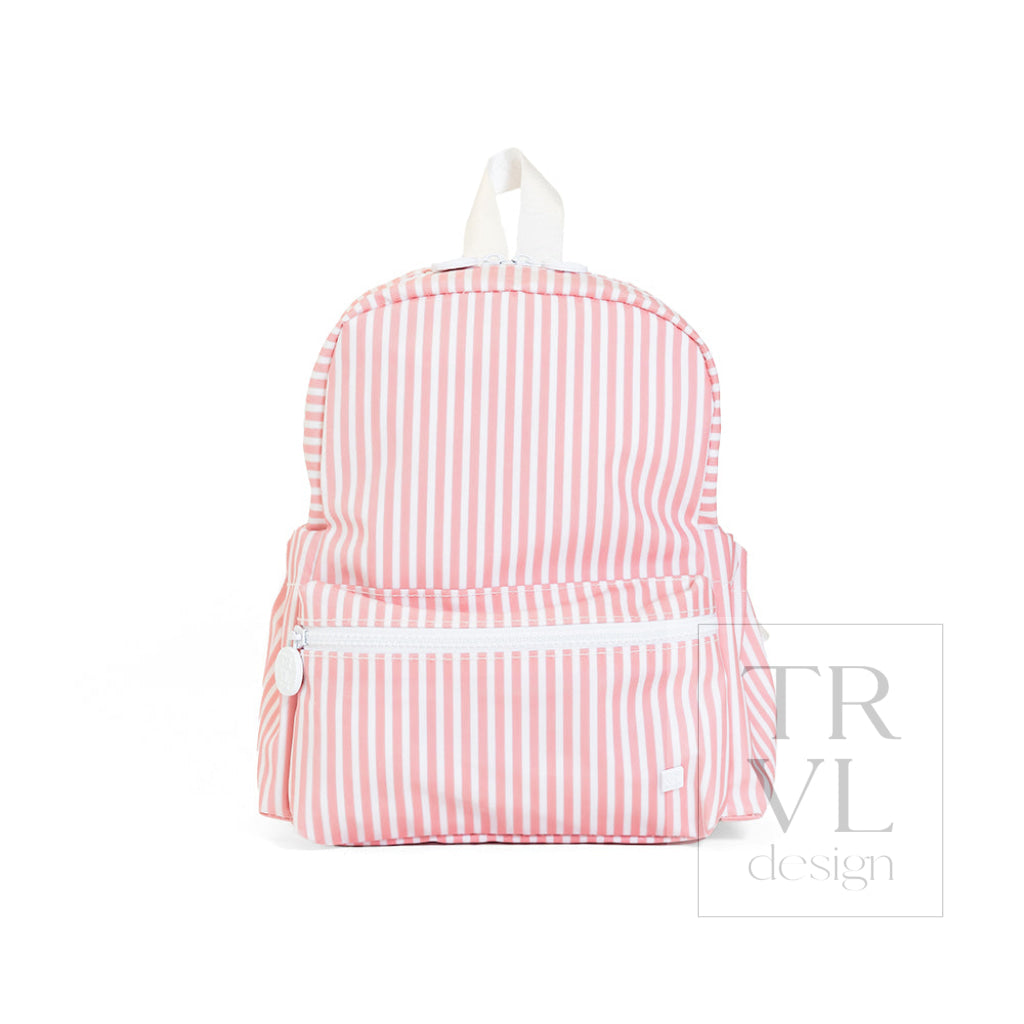 MINI BACKER - PIMLICO STRIPE DUSTY ROSE - Backpacks