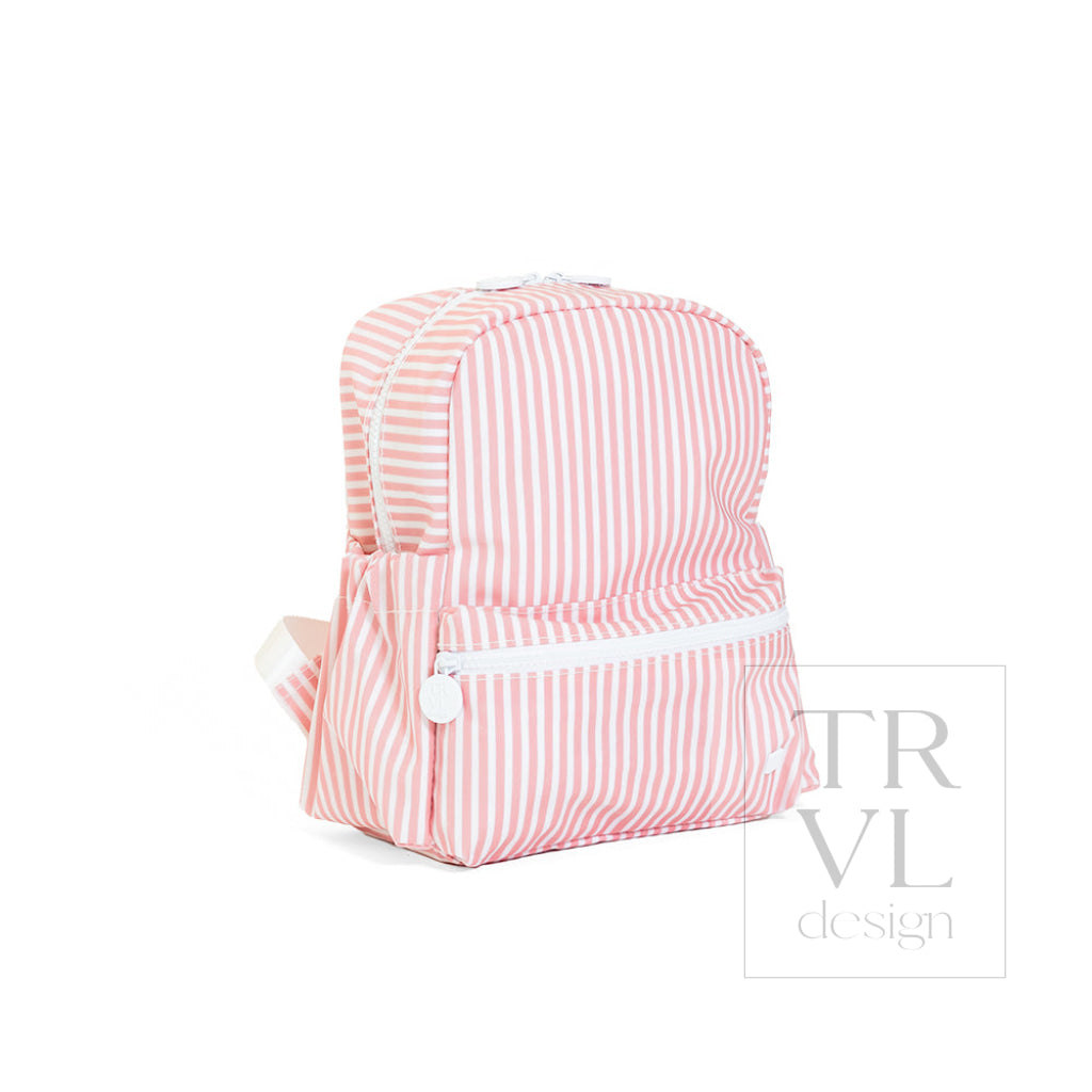 MINI BACKER - PIMLICO STRIPE DUSTY ROSE - Backpacks
