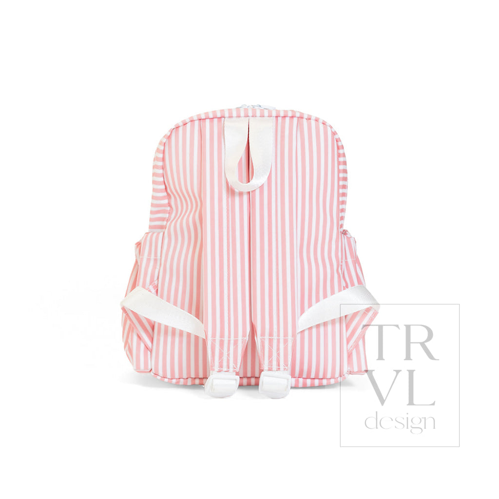MINI BACKER - PIMLICO STRIPE DUSTY ROSE - Backpacks