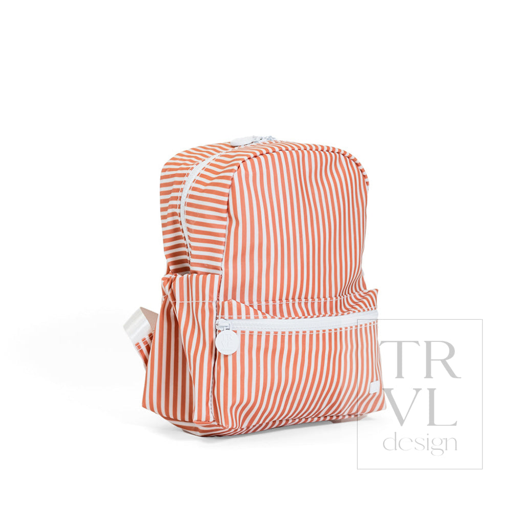 MINI BACKER - PIMLICO STRIPE RUST - Backpacks
