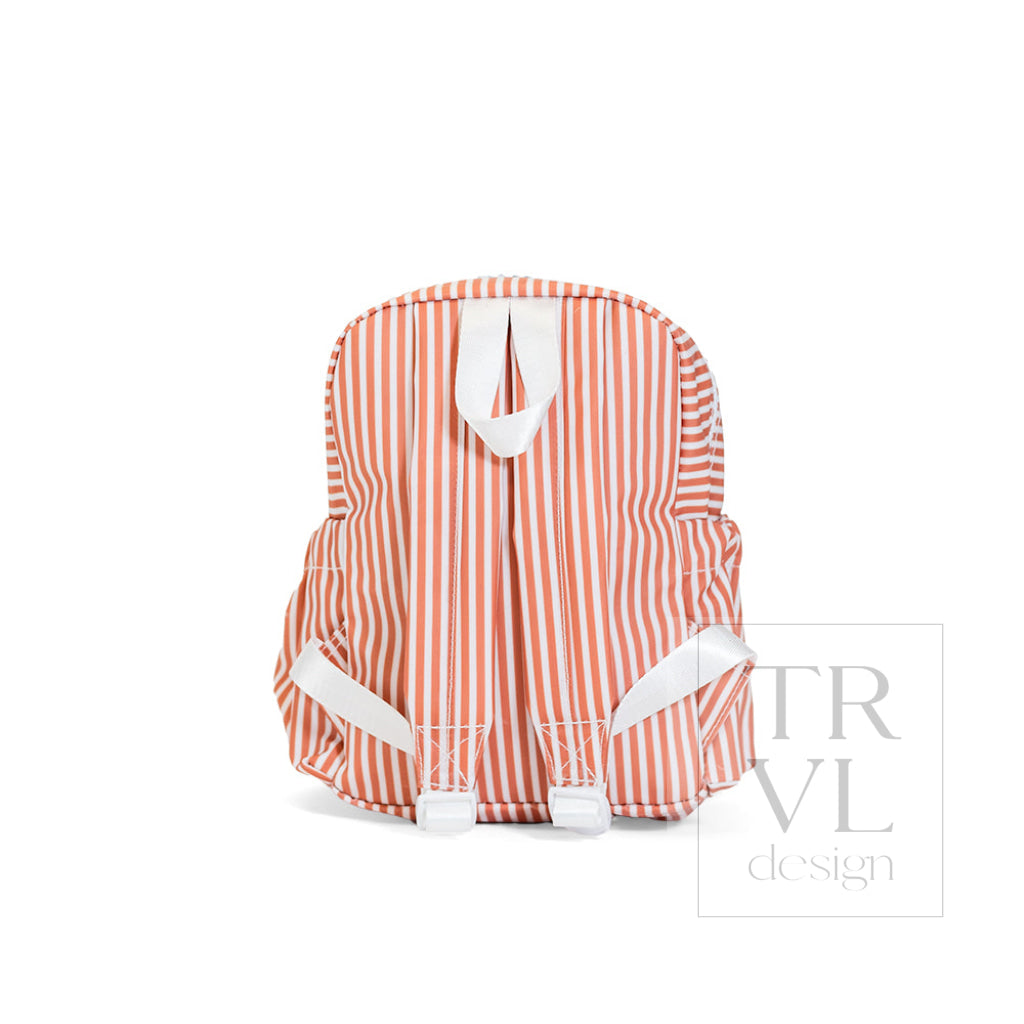 MINI BACKER - PIMLICO STRIPE RUST - Backpacks