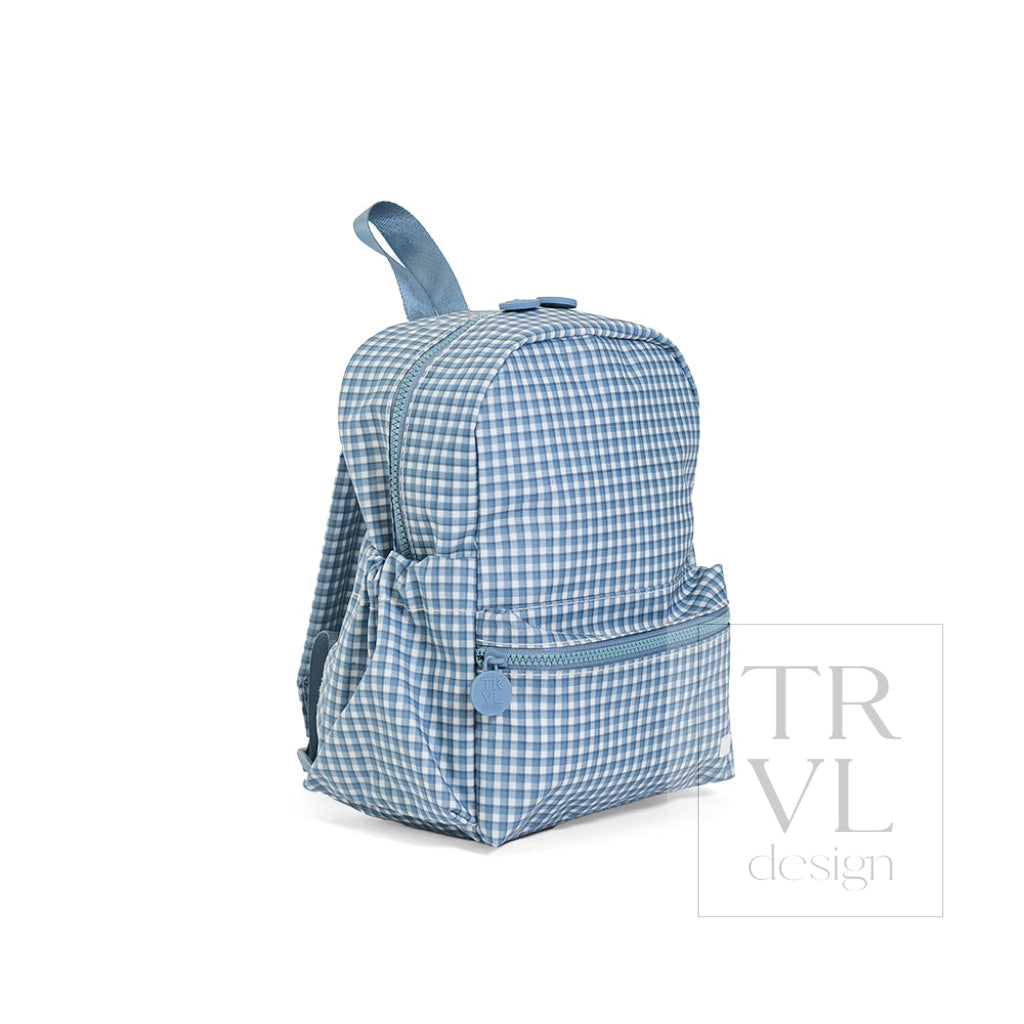 MINI BACKER - RODEO CHECK INDIGO - Backpacks