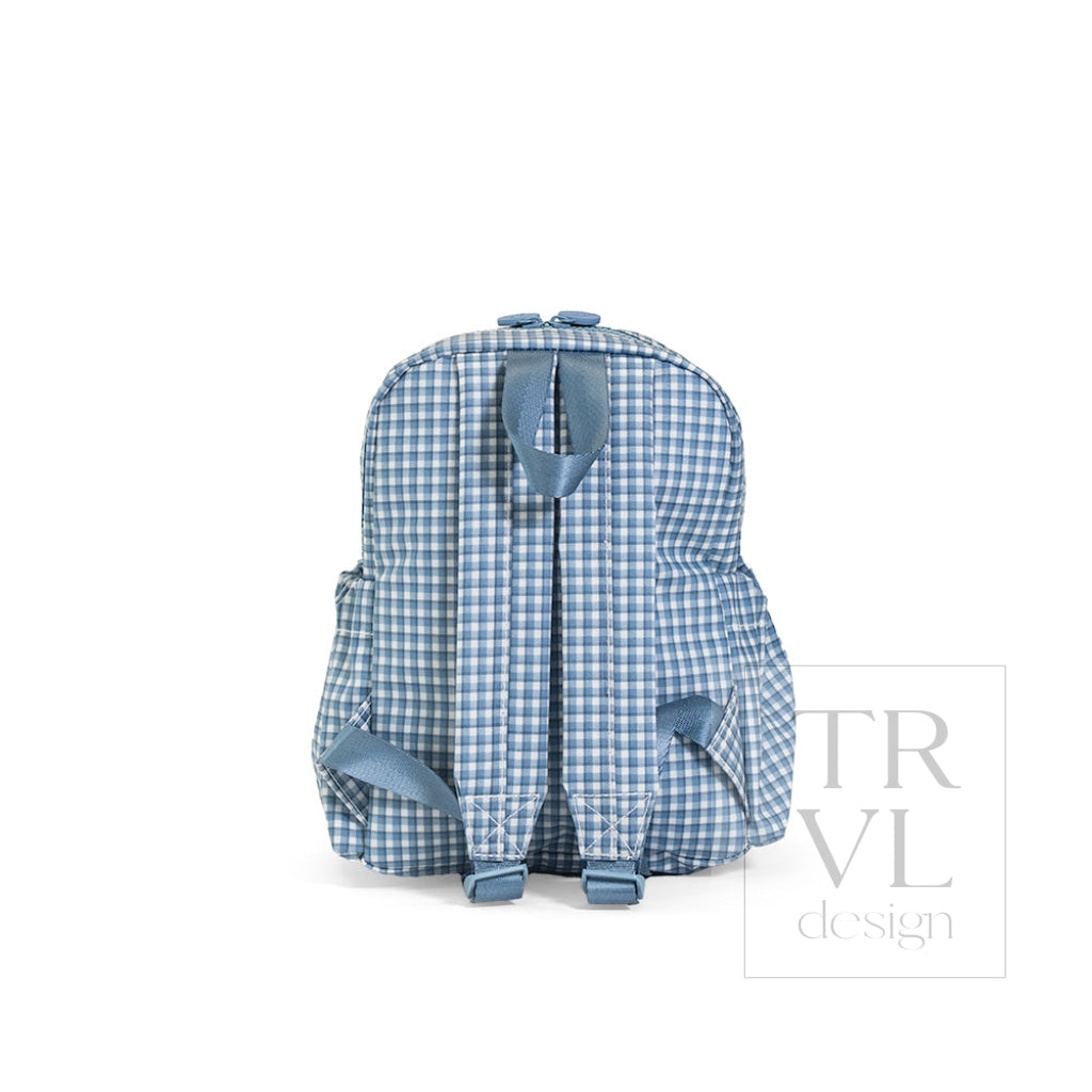 MINI BACKER - RODEO CHECK INDIGO - Backpacks