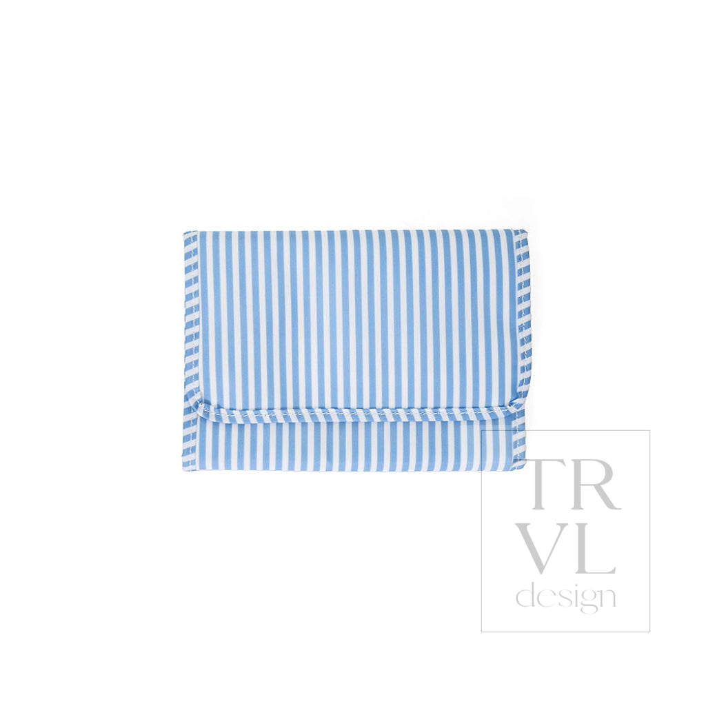 MINI ROLLUP HANGING BAG - PIMLICO STRIPE CHAMBRAY - Cosmetic & Toiletry Bags