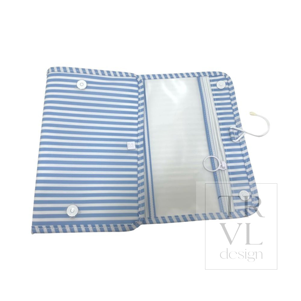 MINI ROLLUP HANGING BAG - PIMLICO STRIPE CHAMBRAY - Cosmetic & Toiletry Bags