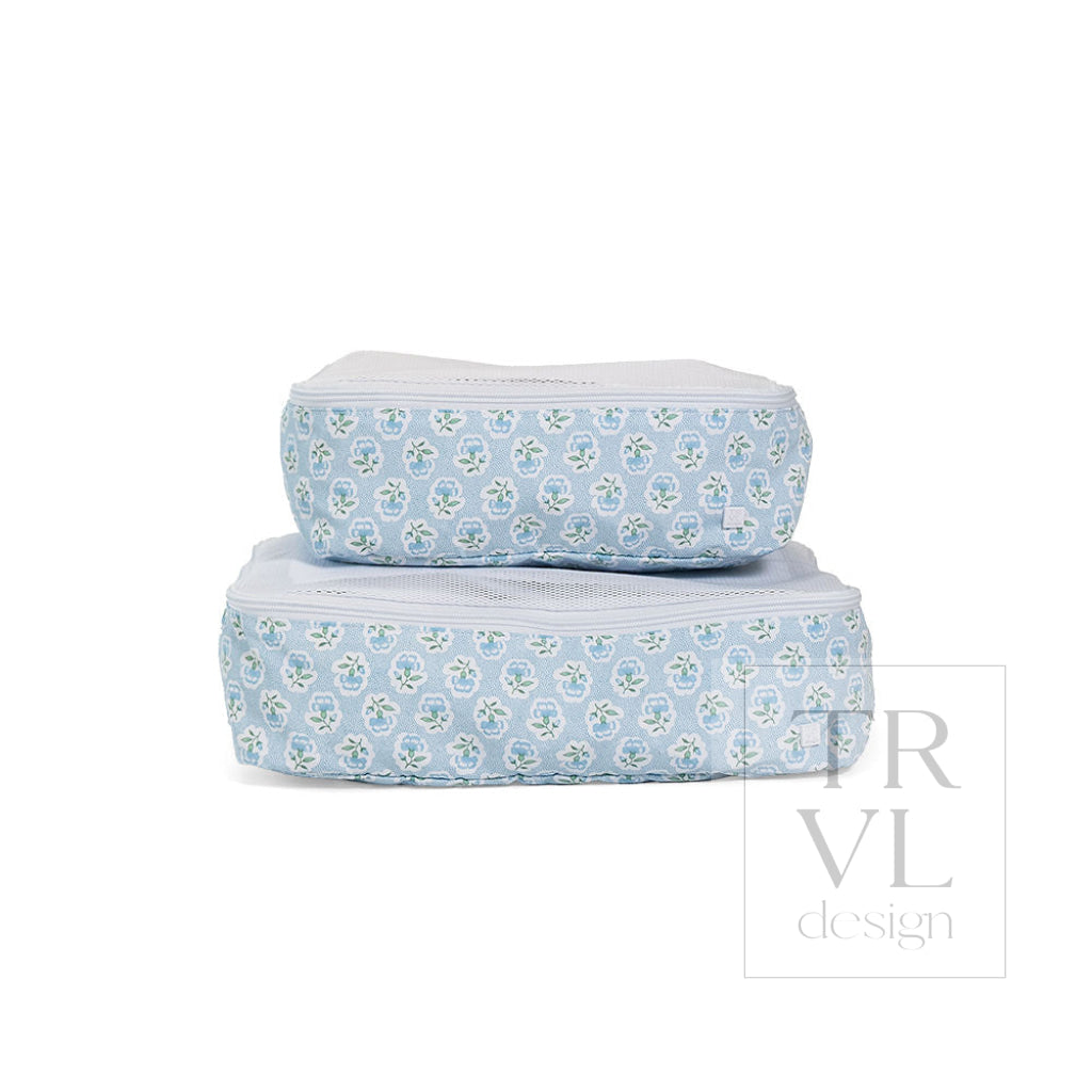 MINI SQUAD Packing Cubes - PETITE FLEUR BLUE - Packing Organizers