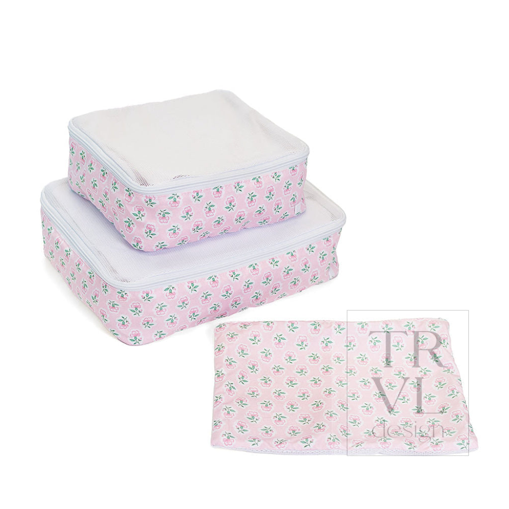 MINI SQUAD Packing Cubes - PETITE FLEUR PINK - Packing Organizers
