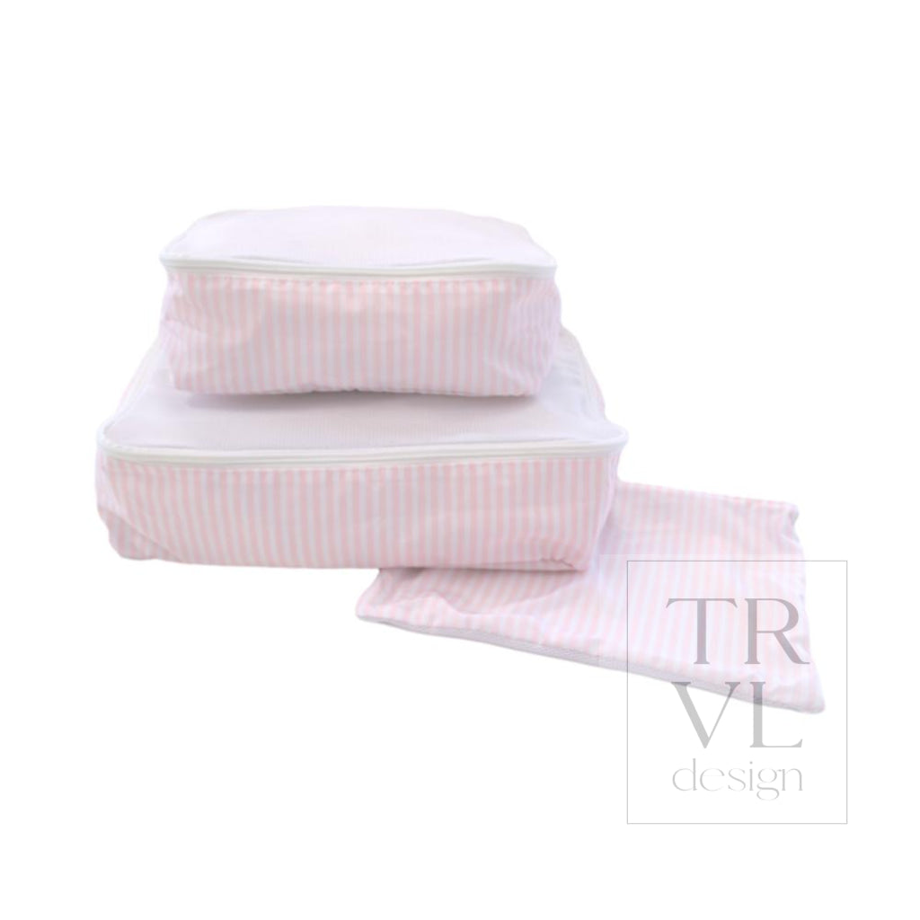 Mini Squad Packing Cubes - Pimlico Stripe Pink *New!