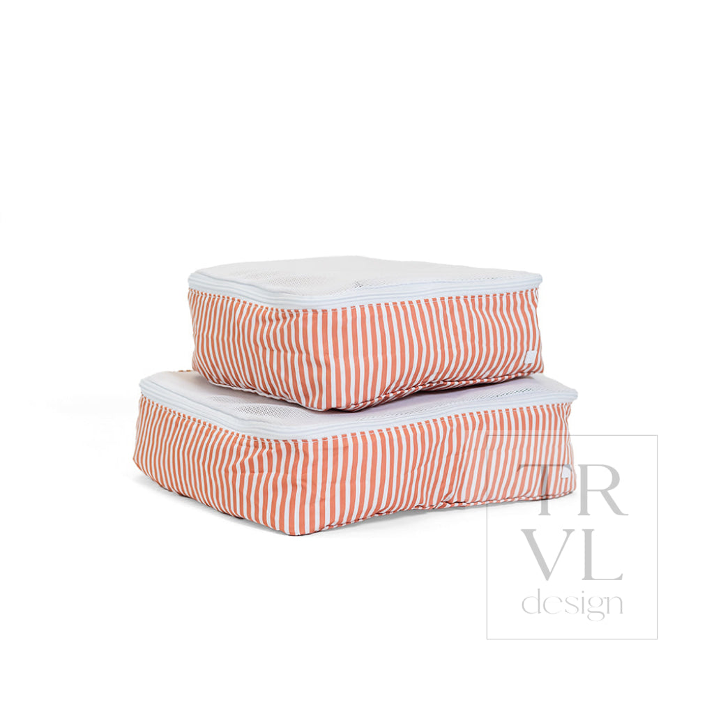 MINI SQUAD Packing Cubes - PIMLICO STRIPE RUST - Packing Organizers