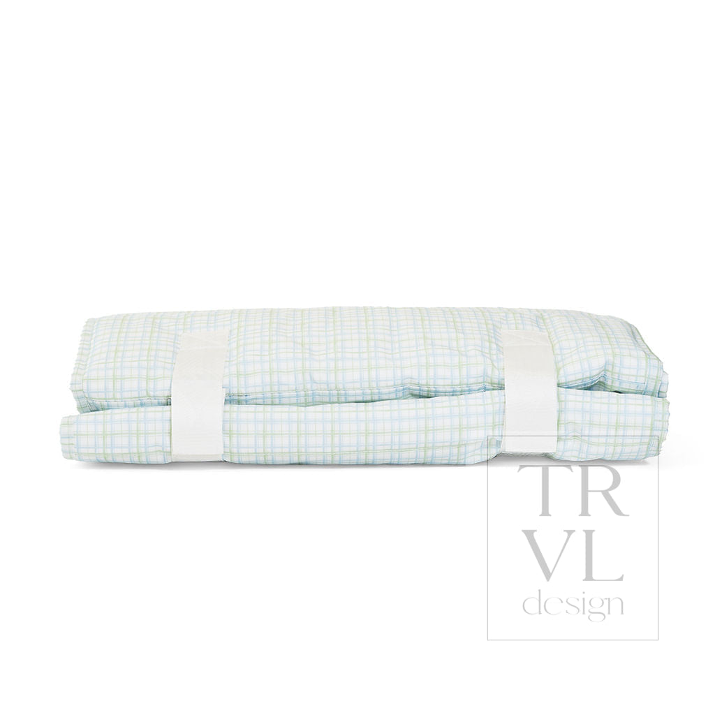 NAP MAT - Rest Up! CLASSIC PLAID GREEN - Nap Mats