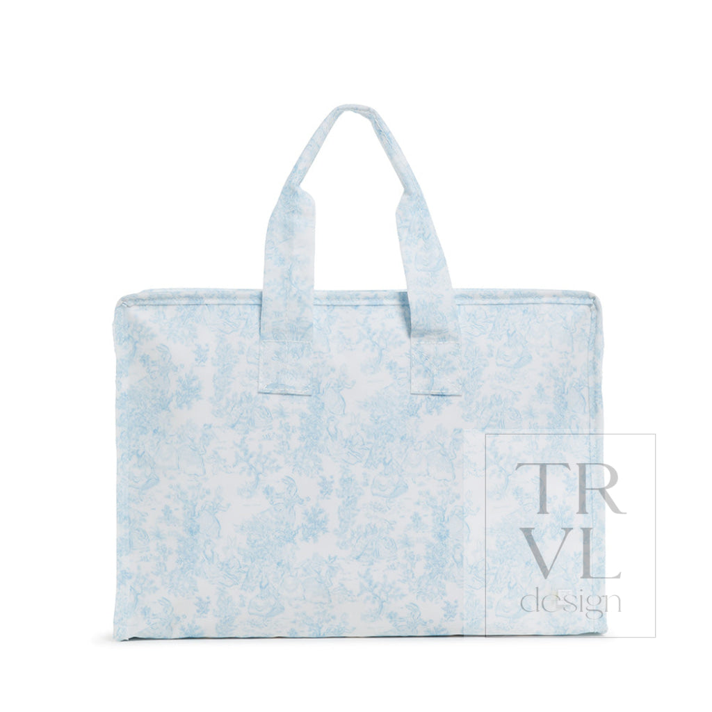 Overnight Tote - Bunny Toile Blue *New! Tote Bags