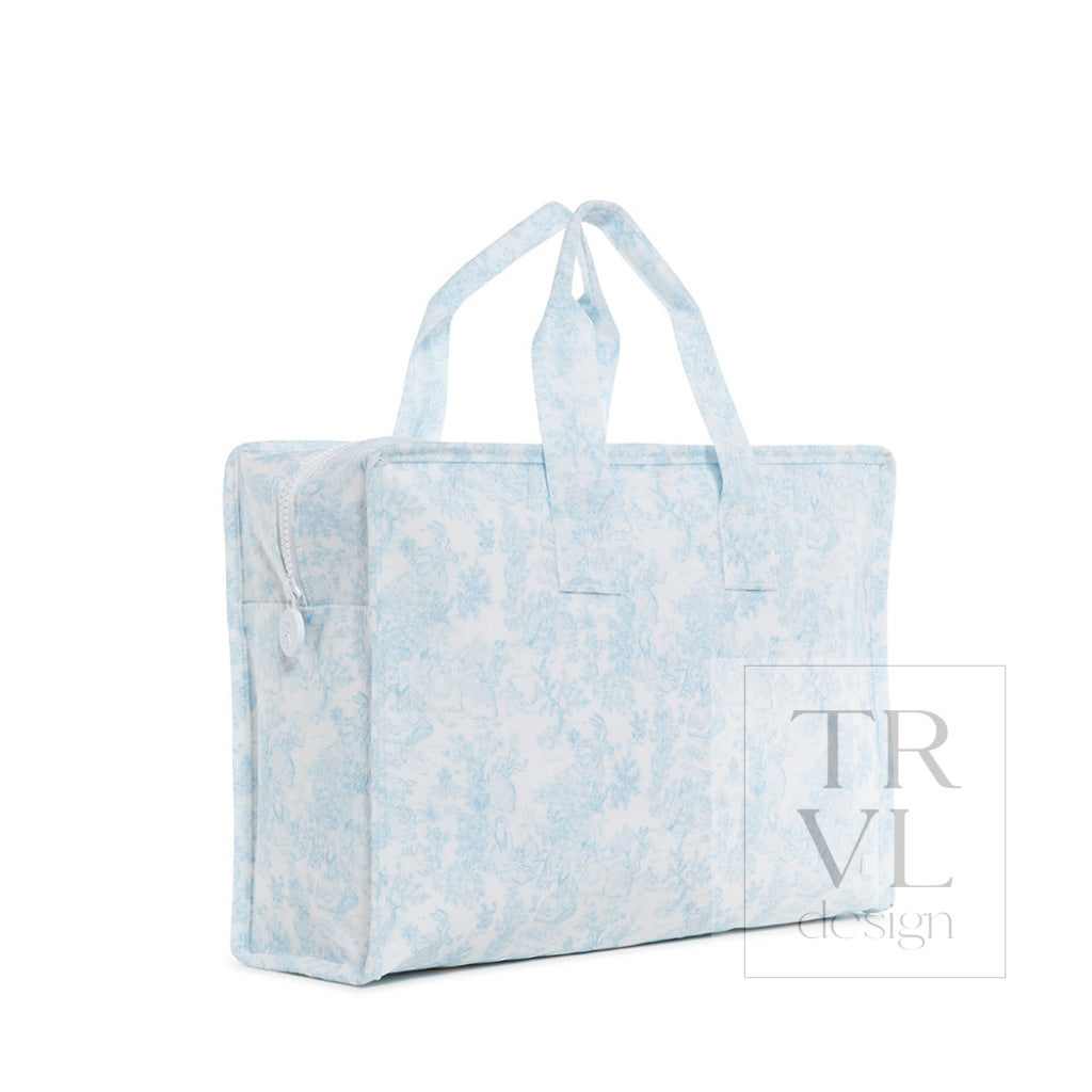 Overnight Tote - Bunny Toile Blue *New! Tote Bags