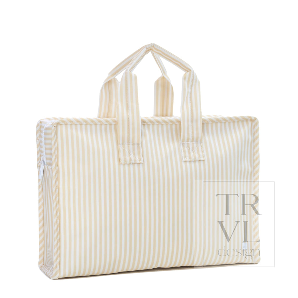 OVERNITE TOTE - PIMLICO STRIPE SAND - Tote Bags