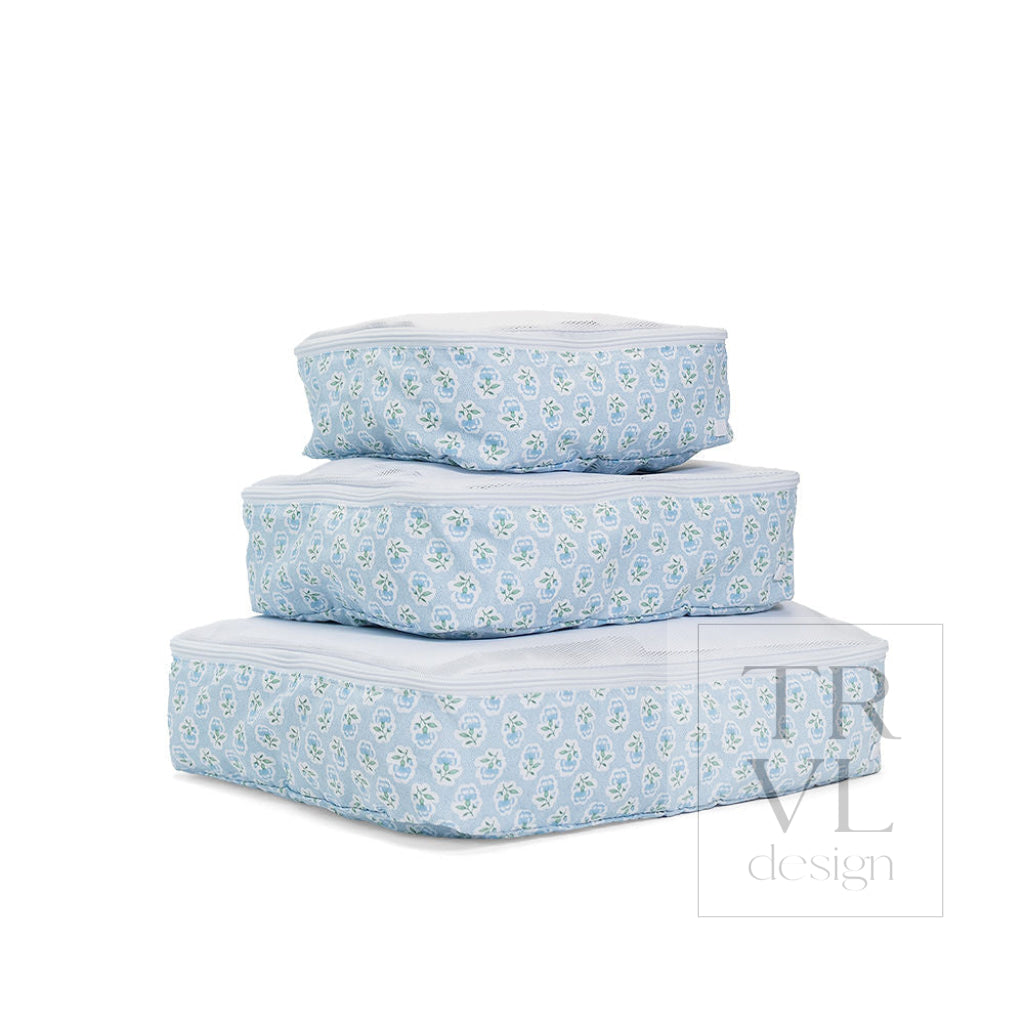 PACKING SQUAD - Packing Cubes PETITE FLEUR BLUE - Packing Organizers