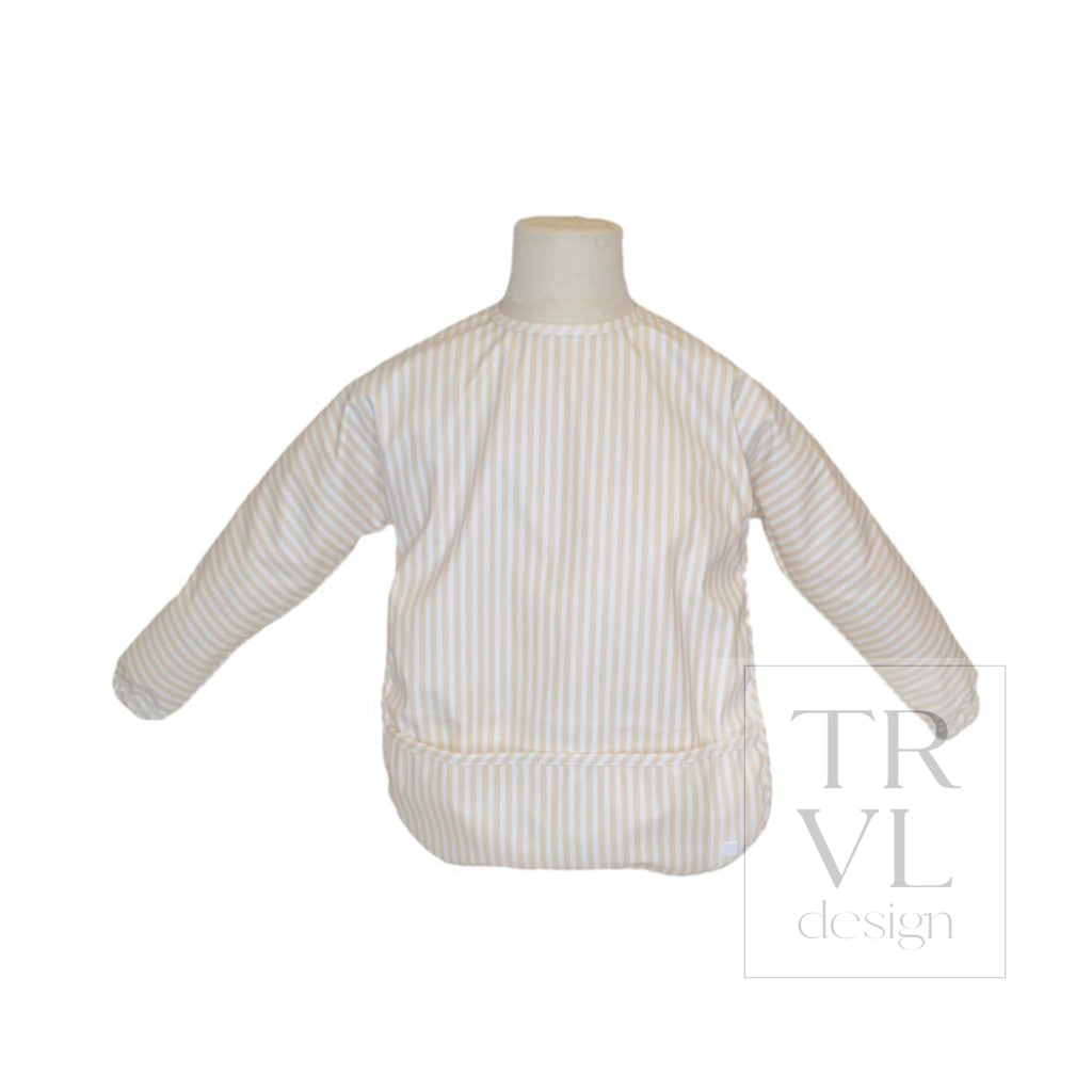 PERFECT SMOCK LARGE - PIMLICO STRIPE SAND - Baby & Toddler Clothing Accessories