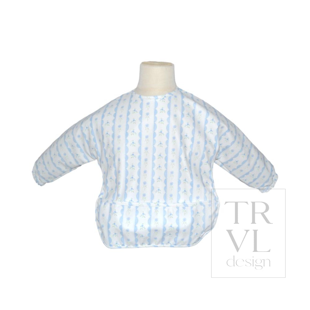 PERFECT SMOCK SM - RIBBON FLORAL BLUE - Baby & Toddler Clothing Accessories