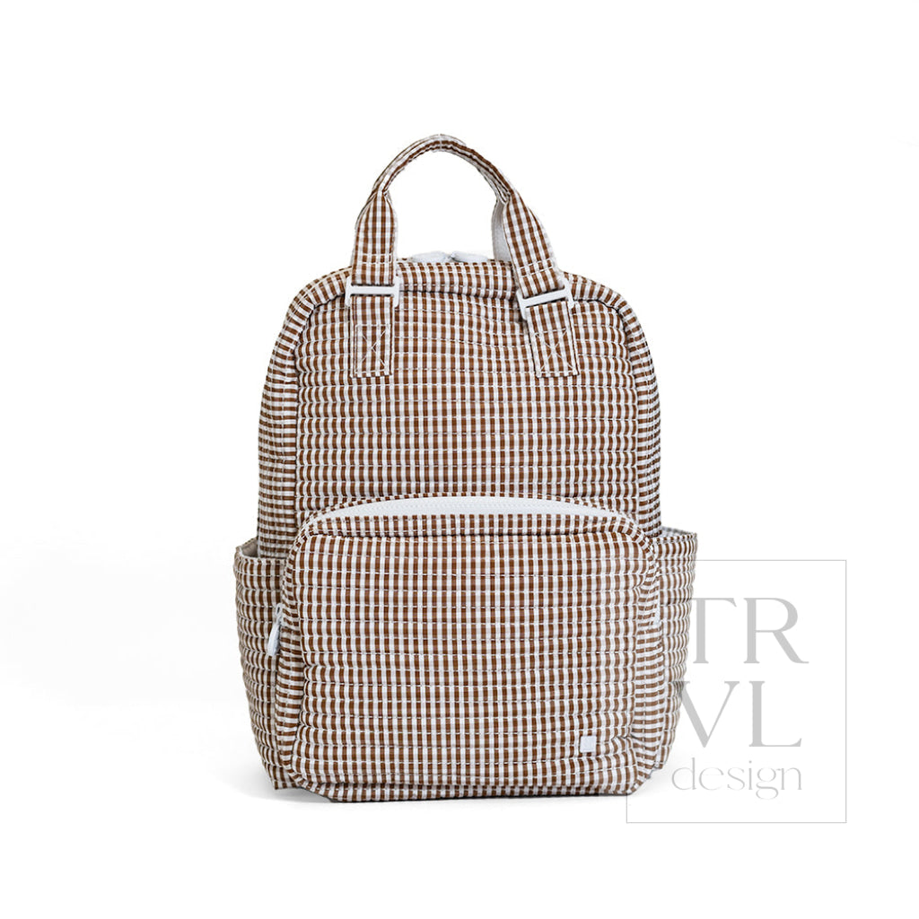 QUILTED ALL YOU NEED BAG - GINGHAM COCO - Diaper Bags