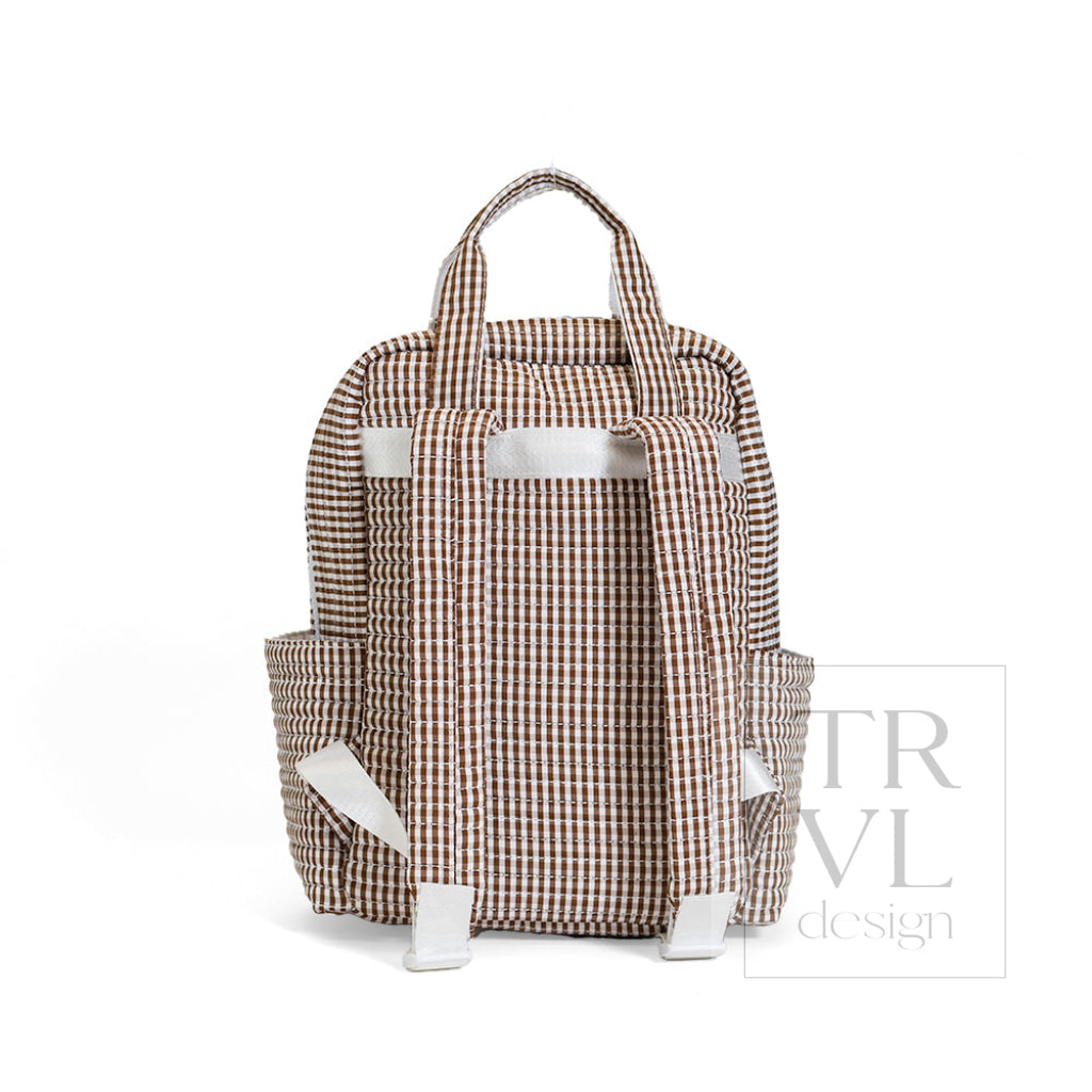 QUILTED ALL YOU NEED BAG - GINGHAM COCO - Diaper Bags