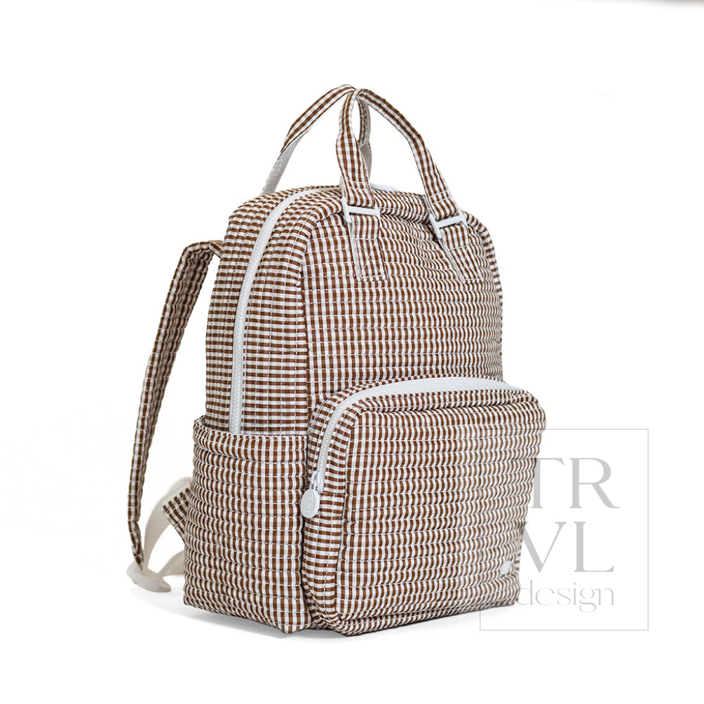 QUILTED ALL YOU NEED BAG - GINGHAM COCO - Diaper Bags