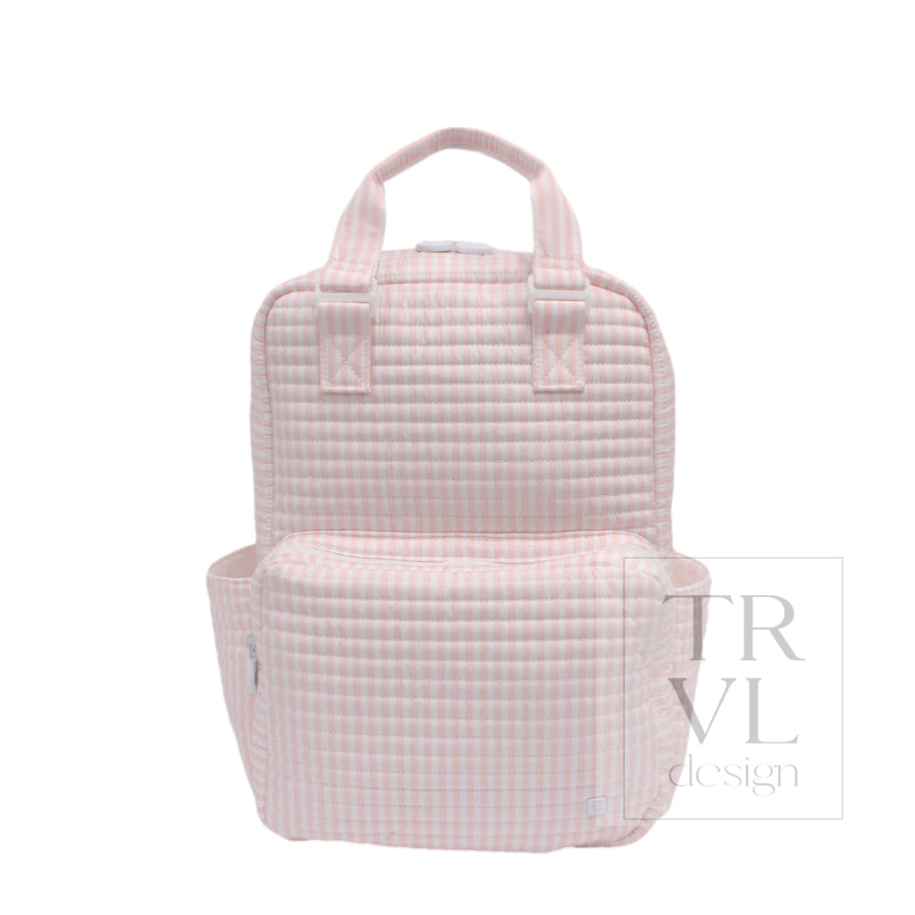 QUILTED ALL YOU NEED BAG - PIMLICO STRIPE PINK - Diaper Bags