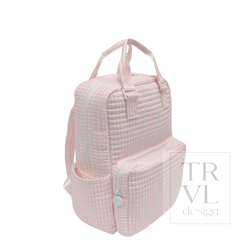 QUILTED ALL YOU NEED BAG - PIMLICO STRIPE PINK - Diaper Bags