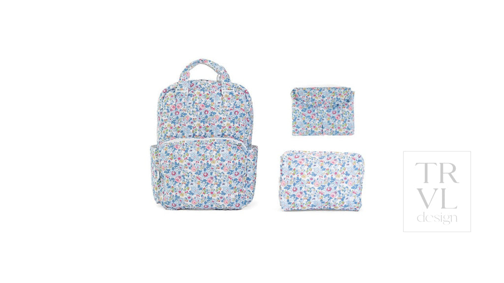 Quilted All You Need Bundle in Bridgehampton Floral + Changer Mat + Everyday (3 Piece) - Baby Gift Sets