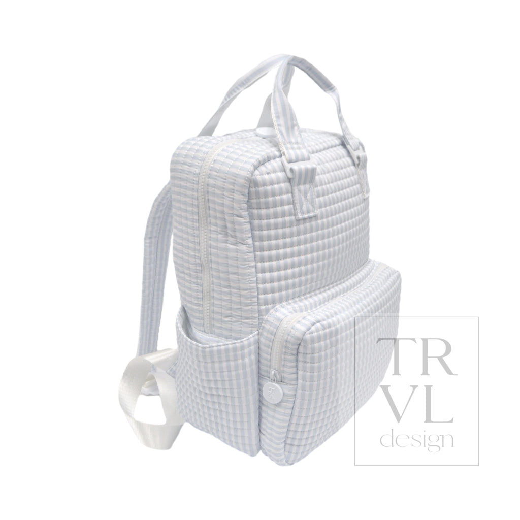 Quilted All You Need Bundle in Pimlico Stripe Blue + Changer Mat + Everyday (3 Piece) - Baby Gift Sets