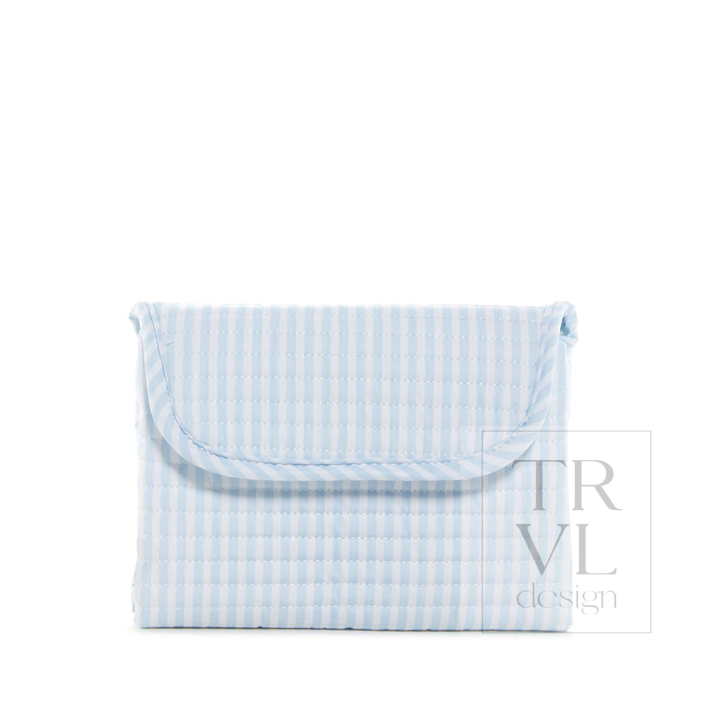 Quilted All You Need Bundle in Pimlico Stripe Blue + Changer Mat + Everyday (3 Piece) - Baby Gift Sets