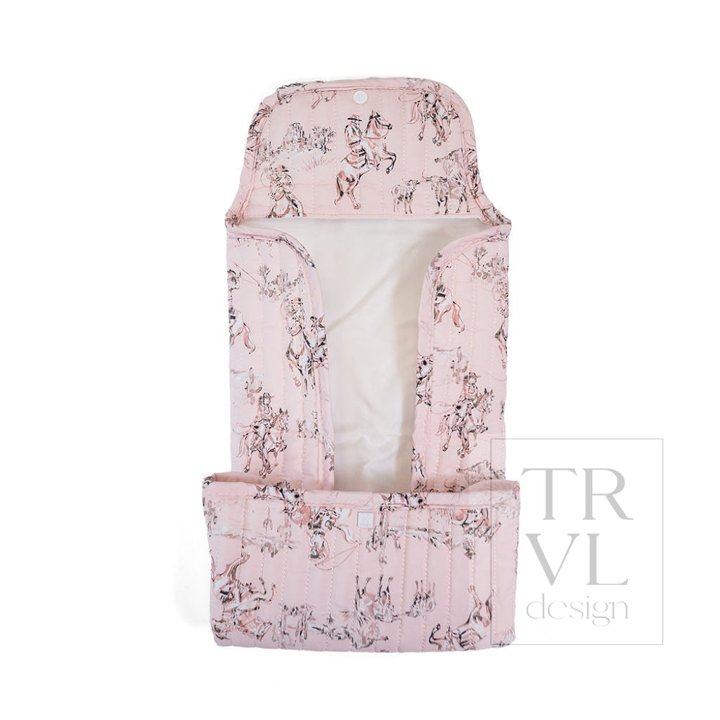QUILTED CHANGING MAT - COWGIRL TOILE - Changing Mats