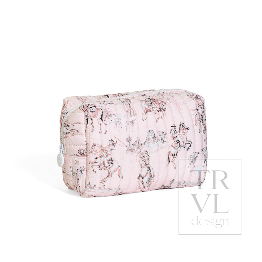 QUILTED EVERYDAY BAG - COWGIRL TOILE - Cosmetic & Toiletry Bags