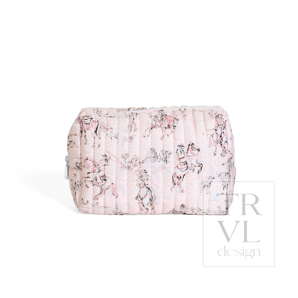 QUILTED EVERYDAY BAG - COWGIRL TOILE - Cosmetic & Toiletry Bags