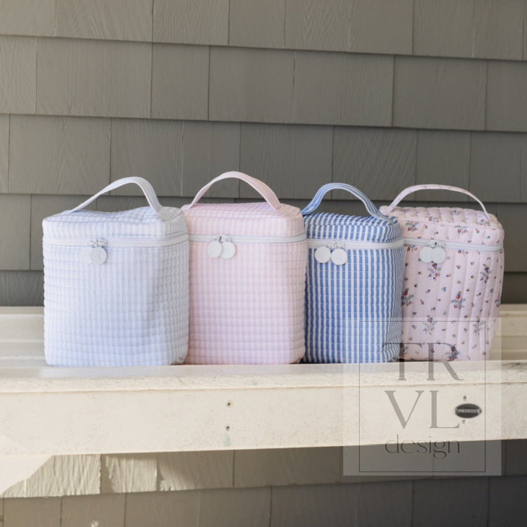 QUILTED GO GO LUNCH INSULATED BAG- PIMLICO STRIPE BLUE - Lunch Bags