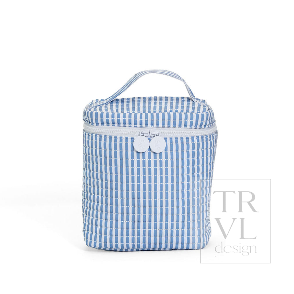 QUILTED GO GO LUNCH INSULATED BAG - PIMLICO STRIPE CHAMBRAY - Lunch Bags