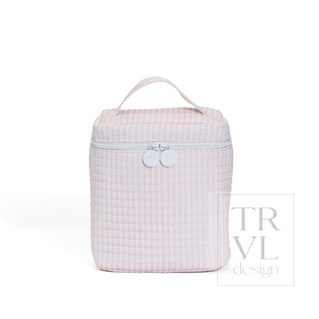 QUILTED GO GO LUNCH INSULATED BAG - PIMLICO STRIPE PINK - Lunch Bags