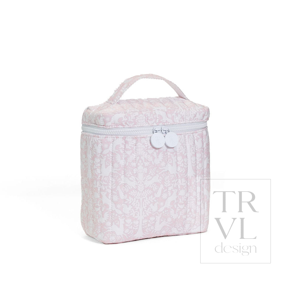 QUILTED GO GO LUNCH INSULATED BAG - WOODLAND PINK - Lunch Bags