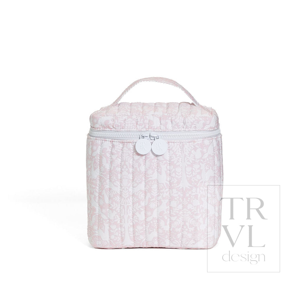 QUILTED GO GO LUNCH INSULATED BAG - WOODLAND PINK - Lunch Bags