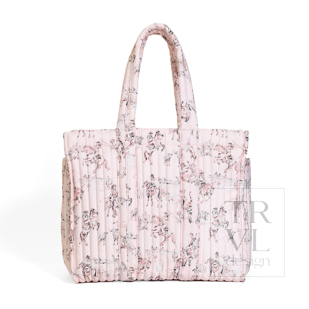 QUILTED GO GO TOTE - COWGIRL TOILE - Tote Bags